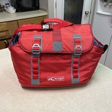 Kurgo Dog K9 Pet Carrier/Booster Travel Bag Hard Bottom Red NO SHOULDER STRAP