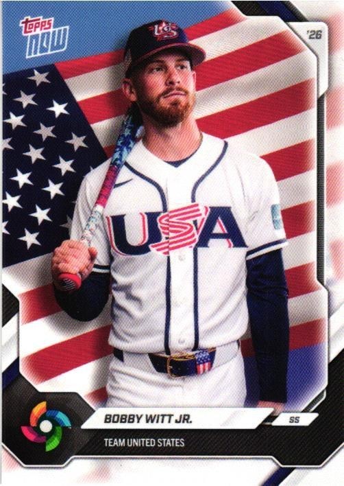 Bobby Witt Jr. 2026 Topps Now WBC USA Team Set Base Price Guide