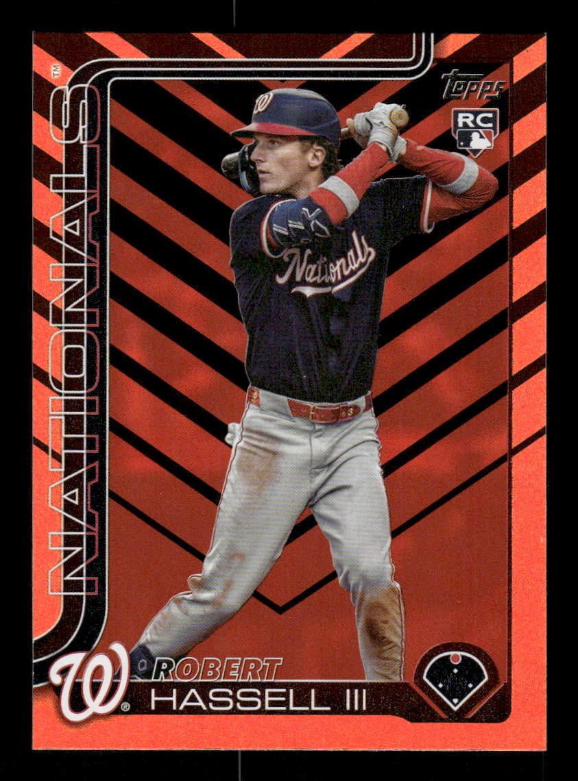 2025 Topps Update #US109 Robert Hassell III Holiday Rookie Washington Nationals