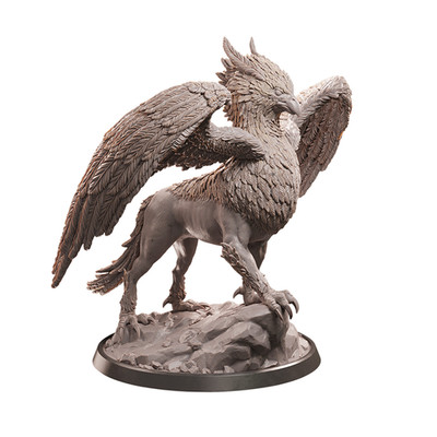 Griffon   32mm Resin Miniature | Winged Beast Creature for D&D & Fantasy RPGs