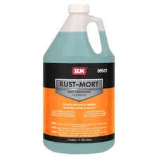 SEM Rust-Mort - Converts Rust To A Hard Protective Coating, 1 Gallon