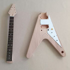 DIY Electric Guitar Kit gold parts Rosewood Fretboard Mahogany Body — photo 10