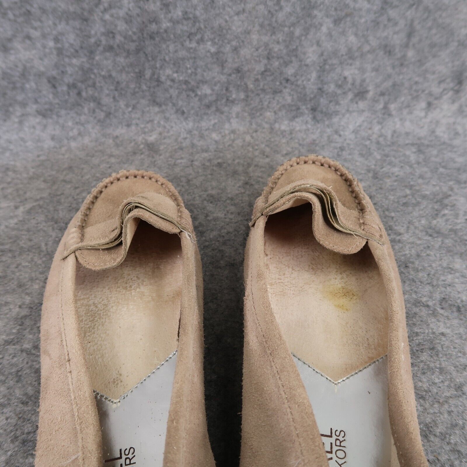 Michael Kors Shoes Womens 6.5 Loafer Leather Moccasin Slip On Fashion Career Tan thumbnail 12