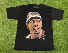 New Allen Iverson Philadelphia 76ers Authentic Retro NBA Men's T-shirt Large