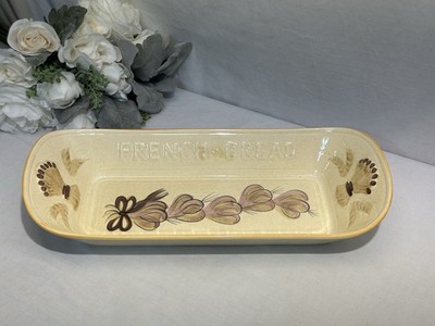 Vintage Los Angeles Pottery French Bread Serving Dish Platter 17  X 7.5  USA