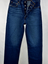 Levi's Premium Women Ribcage Straight Ankle Jeans Blue 33 X 27