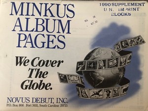 Minkus United Nations Imprint Blocks 1990 Supplement 