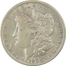 1904 Morgan Dollar XF EF Extremely Fine Silver $1 Coin SKU:I20702