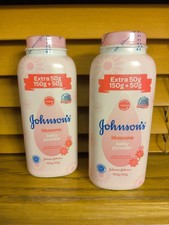 2 Pack Johnson's Blossoms Baby Powder 200g Each Talc Sealed