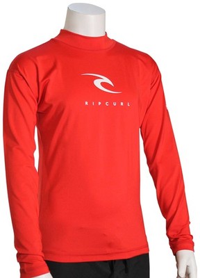 Rip Curl Boy's Corpo LS Surf Shirt - Red - New