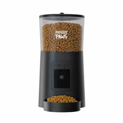 Penthouse Paws Smart HD Auto Pet Feeder 6L WiFi 2-Way Audio Used Black