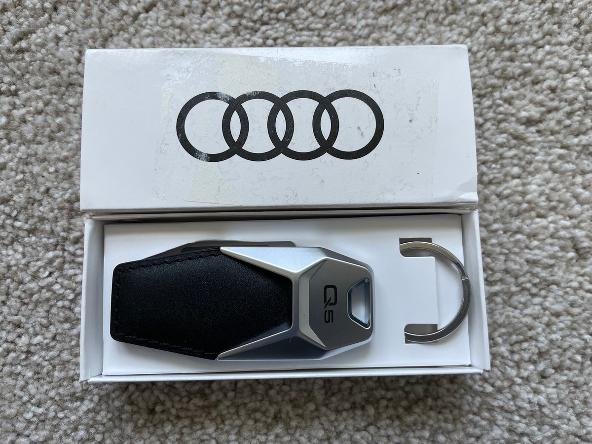 New~ Audi Leather Keyring Q5 3181900615 Pendant Cowhide | eBay
