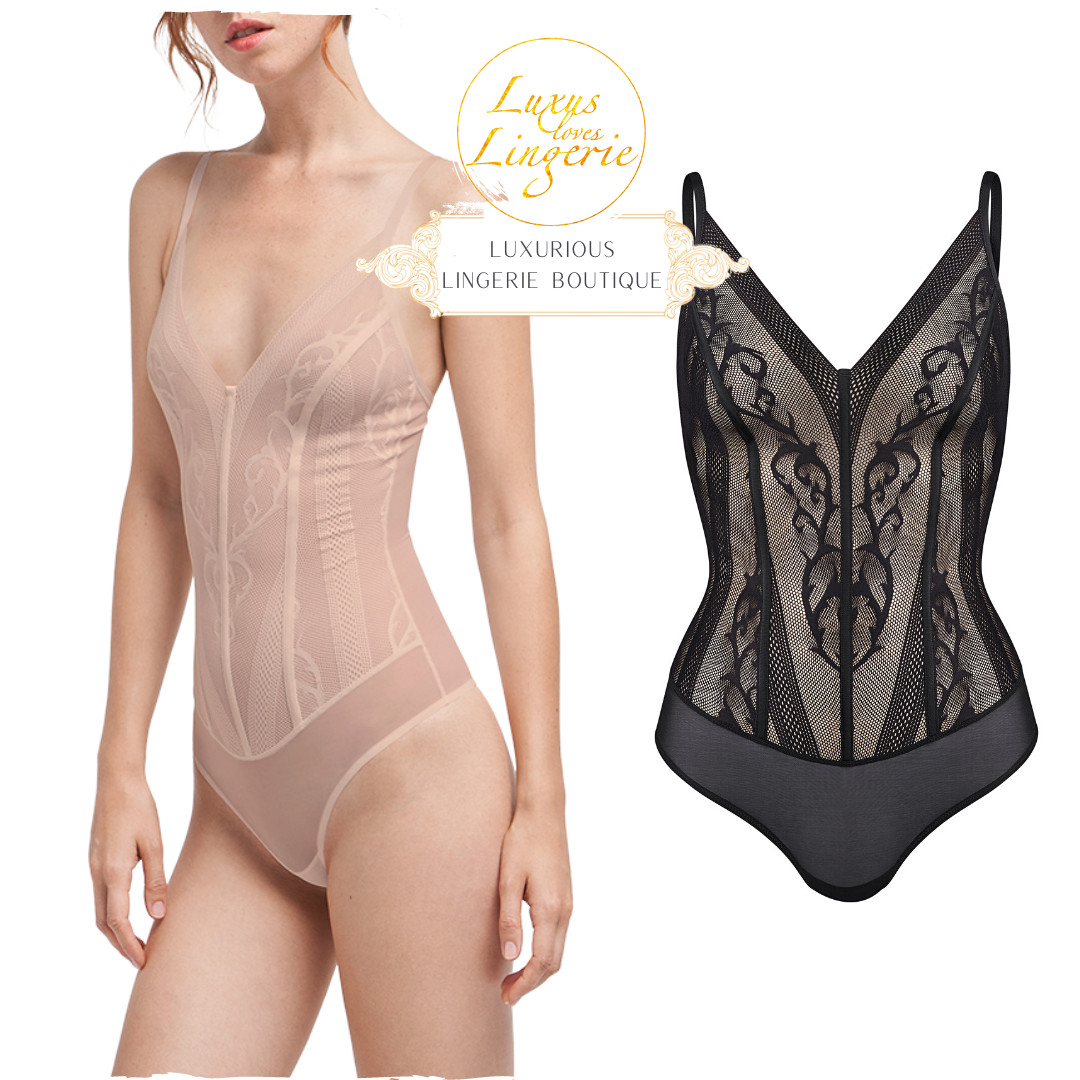 Riley String Body by Wolford S Black Lingerie Bodysuit Lace Corset Design