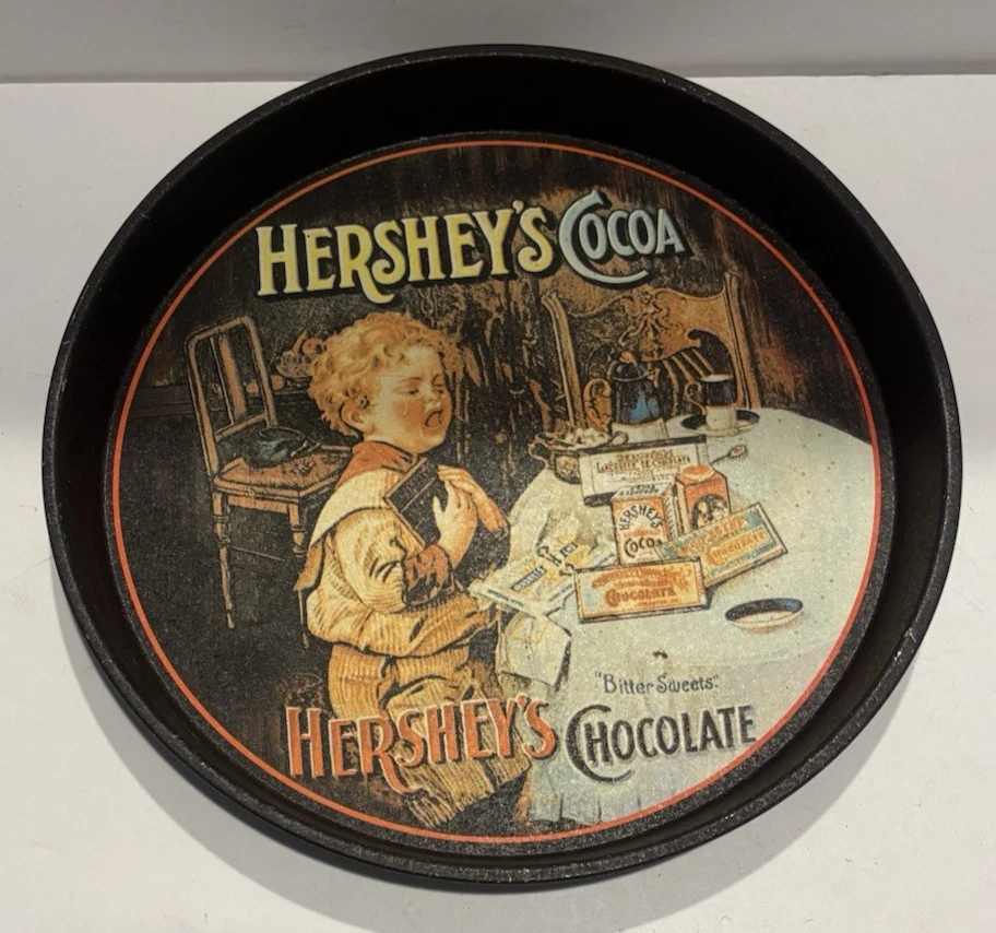 Bandeja para servir publicidad vintage de cacao y chocolate Hershey’s Foto 3 de 4