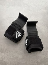 RDX Weightlifting Hooks Black RRP £19.99