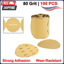 6 Inch PSA Sanding Discs Self Adhesive 80 Grit with Sticky Back Sandpaper 100PCS 0.27 per gallon