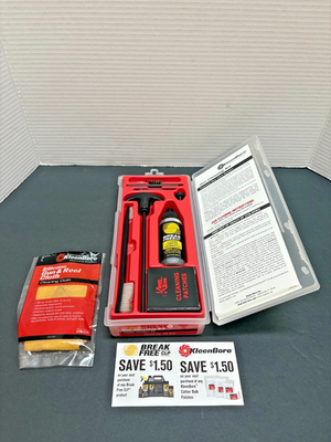 #ad Kleen Bore Pistol Cleaning Kit .38 .357 9mm Unused but Open Package READ $14.85