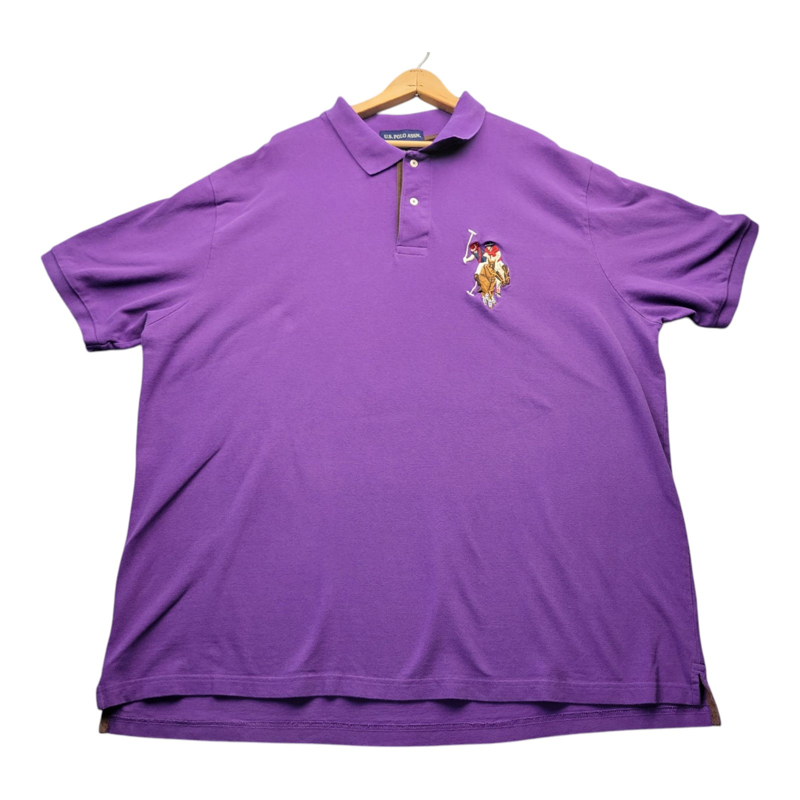 Camicia uomo vintage US Polo Assn taglia 3XL Big Flesh Pony #3 logo manica corta