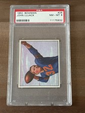1950 Bowman #26 John Lujack, Chicago Bears - PSA 8
