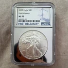 U.S. Mint 2020 American Silver Eagle $1 1 oz .999 Silver NGC MS70 FR