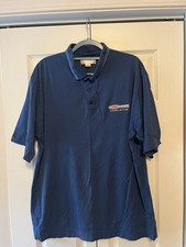 Corvette Z06 Embroidered Polo Shirt Cutter Buck Blue XL