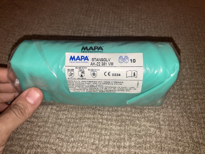 MAPA Heavy Duty Nitrite gloves - Size 10, Unused, Unopened, Brand New!
