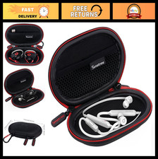 Portable Hard Case for Bluetooth Sports Headphones, Earbuds Earphones - Black