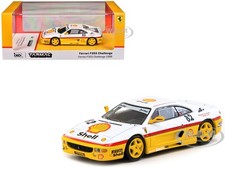 FERRARI F355 CHALLENGE 82 SHELL OIL 1/64 MODEL BY TARMAC WORKS T64-083-99CHA82