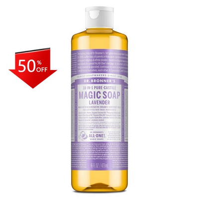 #ad Dr. Bronner#x27;s Magic Pure Castile Liquid Soap Bodywash Lavender 16 fl oz $26.78