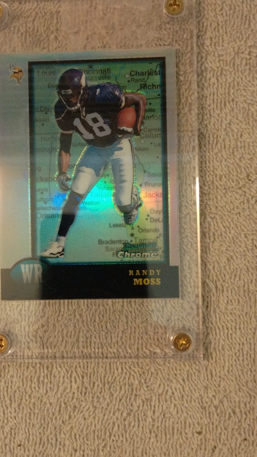 1998 Bowman Chrome - Randy Moss #182 Interstate Refractor (RC)