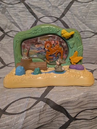 Vintage 1990s Mattel Disney Bambi activity busy box baby infant toy.