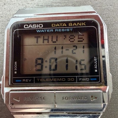 CASIO DATA BANK DB-310 Gold Watch Battery Changed 2026 for sale