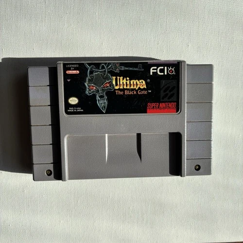 New ListingUltima VII The Black Gate SNES Super Nintendo Authentic Tested Working Rare