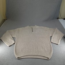Vintage Eddie Bauer Sweater Mens Large Henley Heavyweight Pullover USA 90s