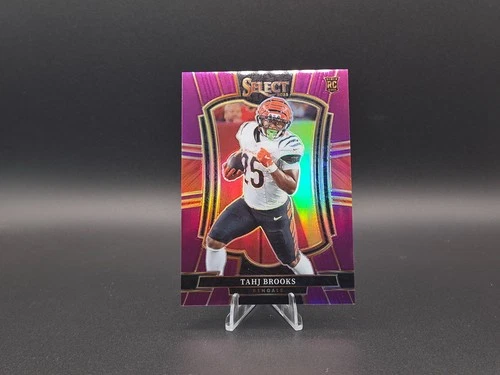 2025 Panini Select - Premier Level Tahj Brooks #158 Purple Prizm /75 (RC)