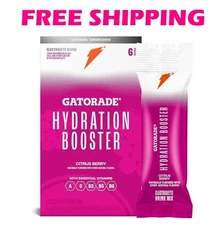 Hydration Booster Electrolyte Drink Mix Powder, Citrus Berry, 2.1 Oz, 6 Pack