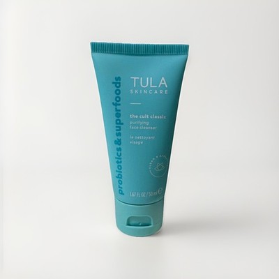 Tula The Cult Classic Purifying Face Cleanser Gel 1.67 fl oz Travel Size