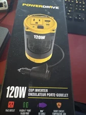 PWD120C 120 Watt Power Inverter for Cup Holders 12-Volt DC to 110v AC {104}