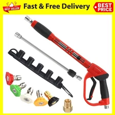Deluxe 40" Pressure Washer Gun w/ Wand Ext & 5 Nozzle Tips M22 5000PSI