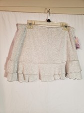 Women's Wild Fable Gray Ruffled Skirt With Shorts Size L H586 