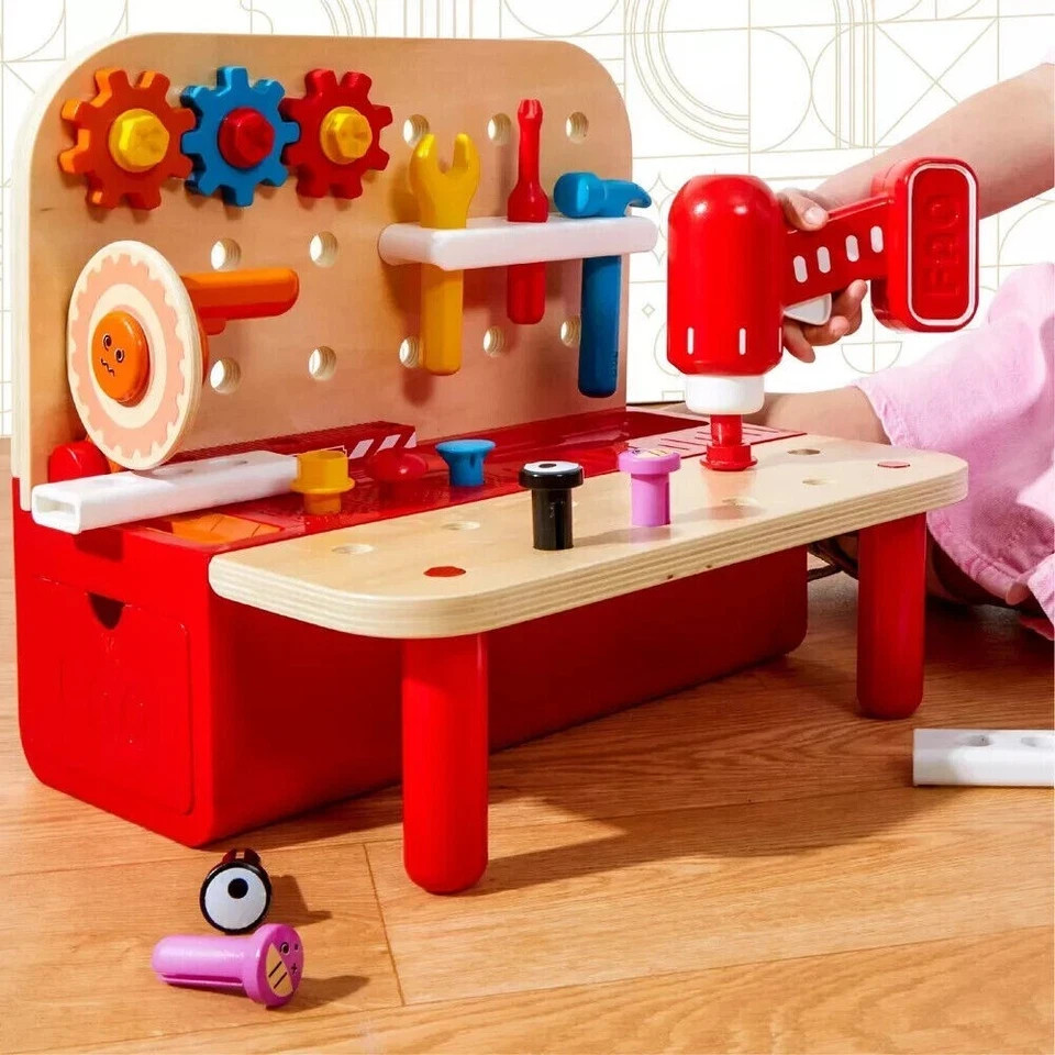 FAO Schwarz Pro Tools Work Bench 4-in-1 Hardware Station Ages 3+
