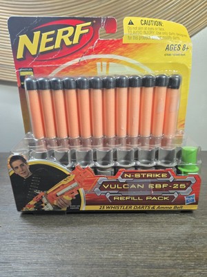 2008 Nerf N-Strike Vulcan EBF-25 Refill Pack 25 Sonic Micro Darts Ammo Belt