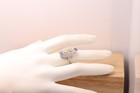Art Deco Blue Sapphire Ring and Diamonds 18k Gold and Silver 925 — photo 6