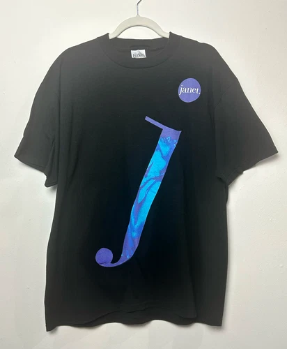 90s Janet Jackson '93/'94 World Tour Shirt Sz Large 1990s vintage concert t-shirt, vintage, size L, single stitch, B+ condition