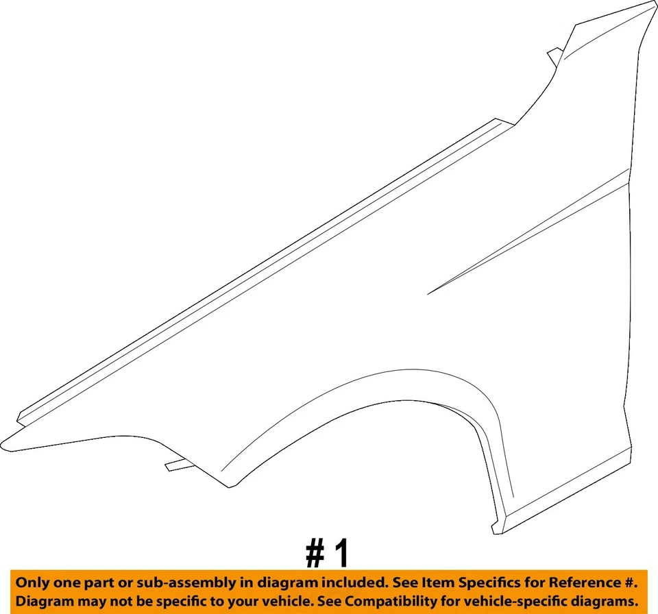 BMW 428I 2014 2015 2016 OEM guardabarros derecho azul medianoche con abolladuras Gran Coupé Foto 4 de 4