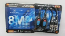 Video Balun 8MP Transmitter Receiver HD CVI TVI AHD Coaxial BNC to UTP 4K