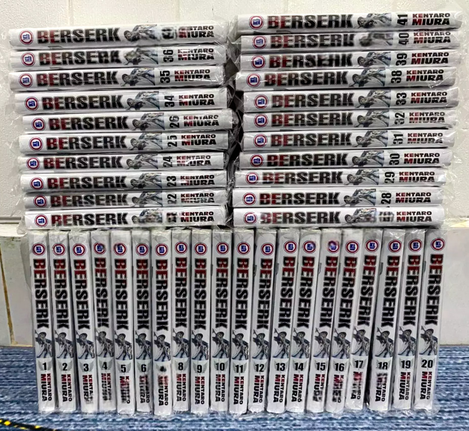 Manga Inglés BERSERK Juego Completo por Kentaro Miura Volúmenes 1-42 Juego Completo DHL