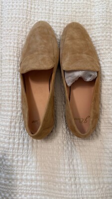 J. Crew Women's Winona Leather Suede Slip On Loafers NEW Brown Size 8