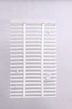 FAUX WOOD VENETIAN BLINDS 50MM WHITE WOOD WOODEN WINDOW BLIND EASY FIT TRIMMABLE