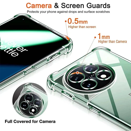 Funda Transparente Para OnePlus 12 11 10 9 Pro 1+ 8 One Plus 7T Silicona Suave Teléfono Cubierta - Imagen 3 de 10